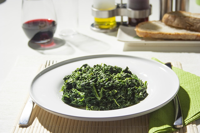 Spinach "Agro Style" (with Extra-Virgin Olive Oil and Lemon)