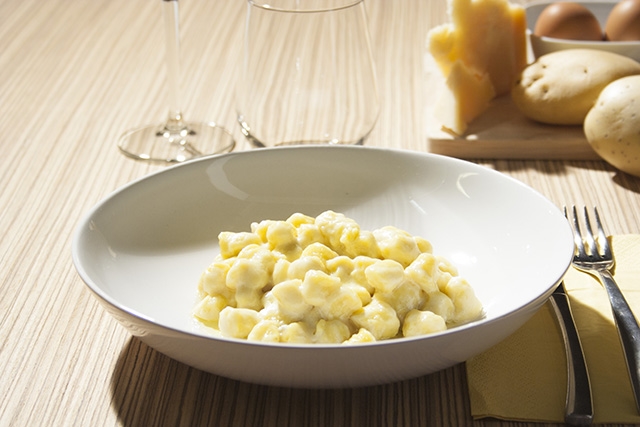 Gnocchi "Quattro Formaggi" (with 4 types of Italian Cheese)