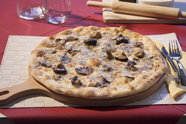 Pizza with Mushrooms