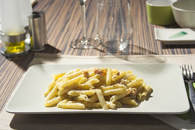 Penne al Salmone e Rucoletta