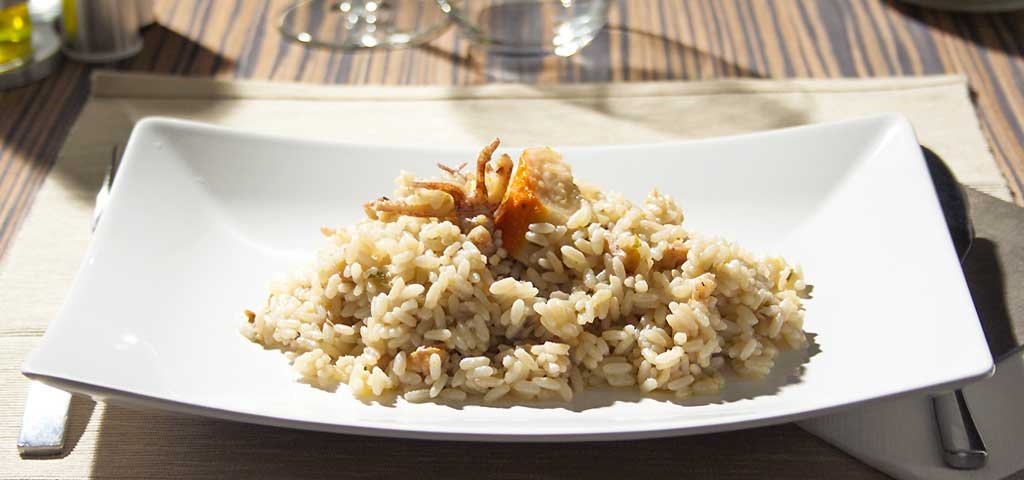 Risotto con gamberi